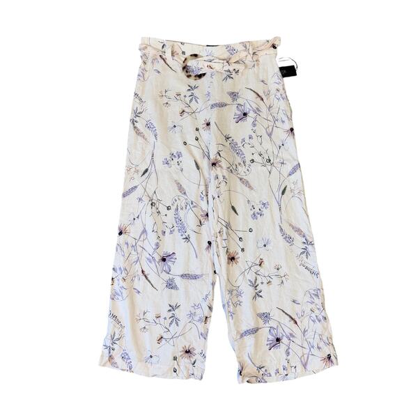 Rachel Zoe Mid Rise Wide Leg Belted Pants US Women's L - Picture 1 of 7